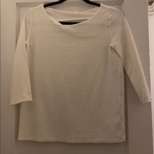 Cos White Textured Top